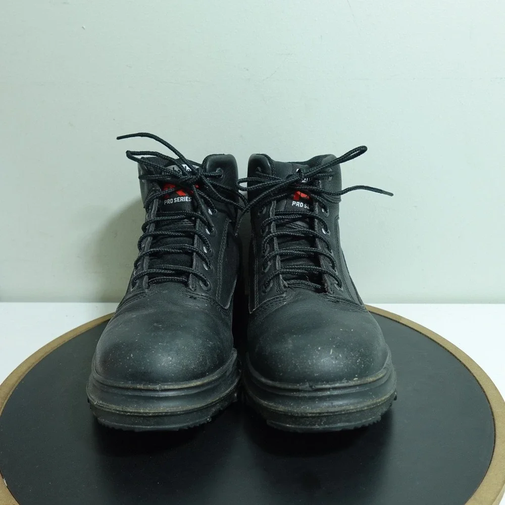 Timberland PRO 70068 Steel Toe‎ Work Boots Men 11M Black Leather Safety EH 24/7
